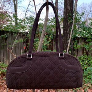 Vera Bradley Petite Bowler Bag in Espresso Brown